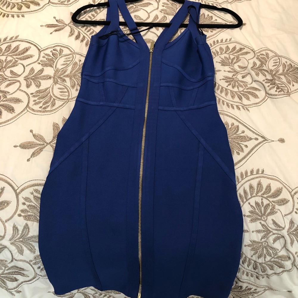 Bebe Colbalt Blue Bodycon/Bandage Dress WORN ONCE